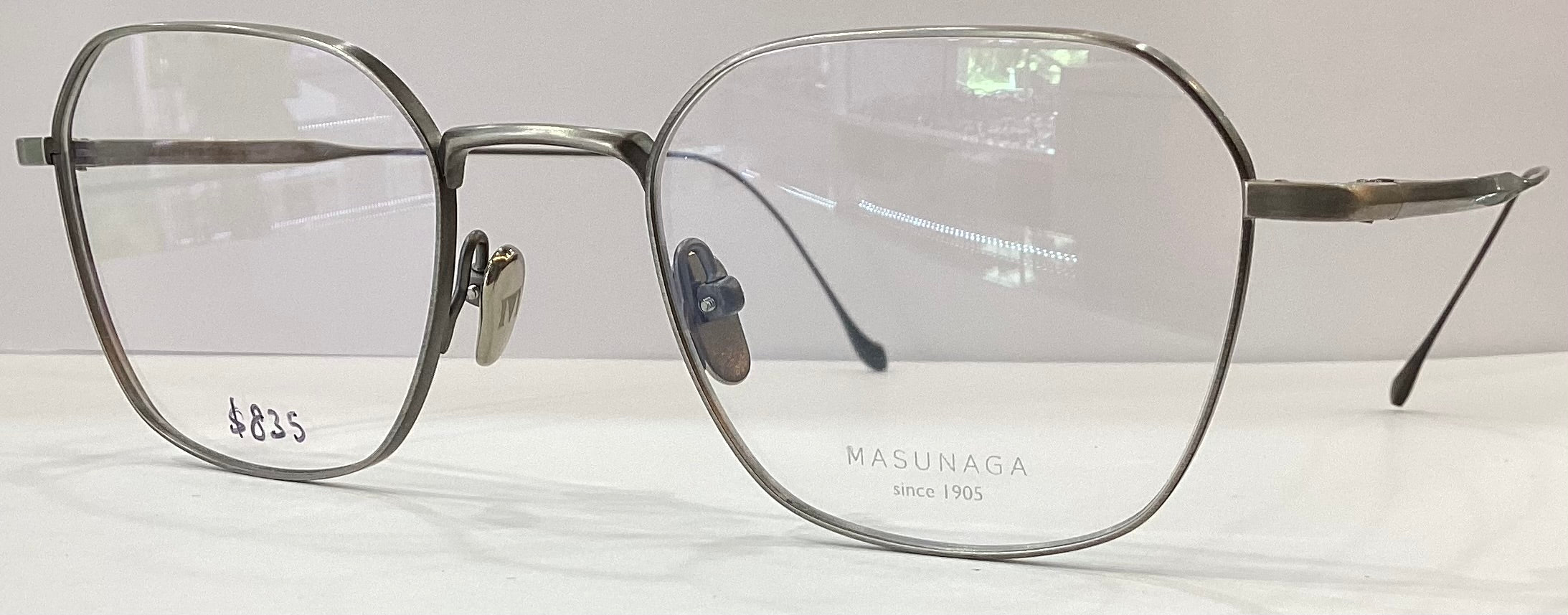 Lunettes De Vue Masunaga Chord G Titane - Monture Silver (48/20/145) - 100% Authentiques Neuves