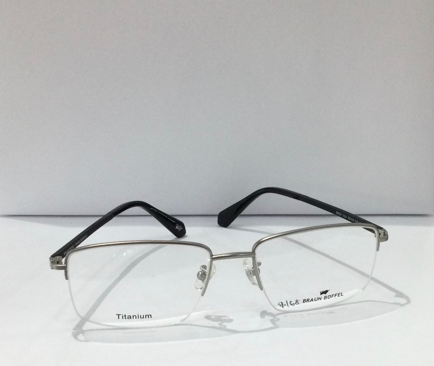 BRAUN BUFFEL FRAME BB831 SLV 58-19 TITANIUM