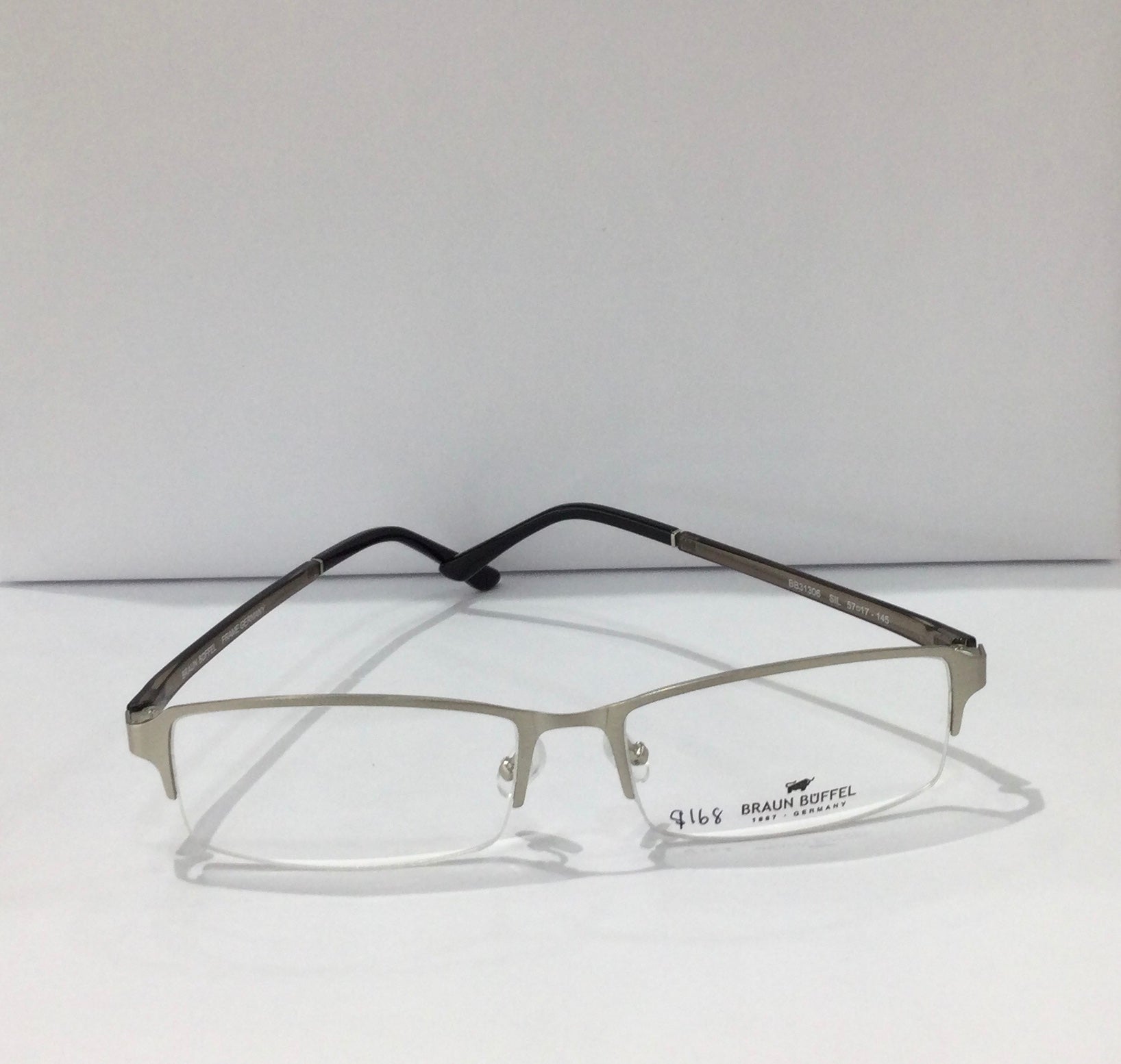 BRAUN BUFFEL FRAME BB31306 SIL 57-17