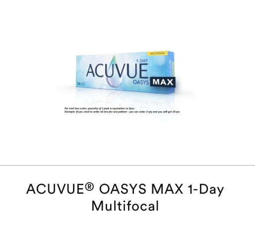 Acuvue Oasys Max 1 Day Multifocal