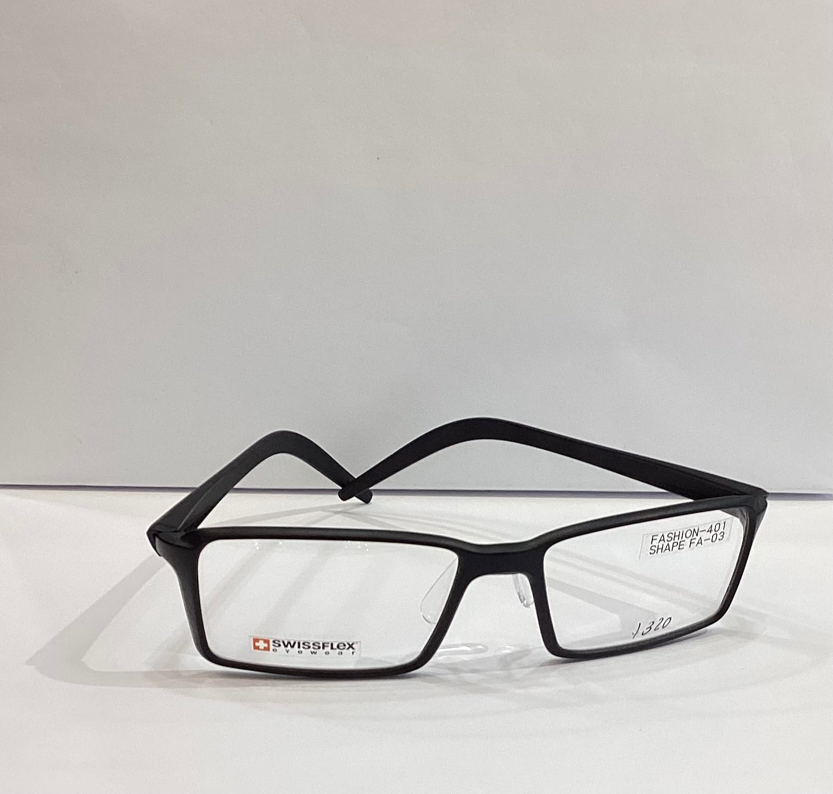 SWISSFLEX FRAME  FASHION 401 BLACK SHAPE FA-03 55