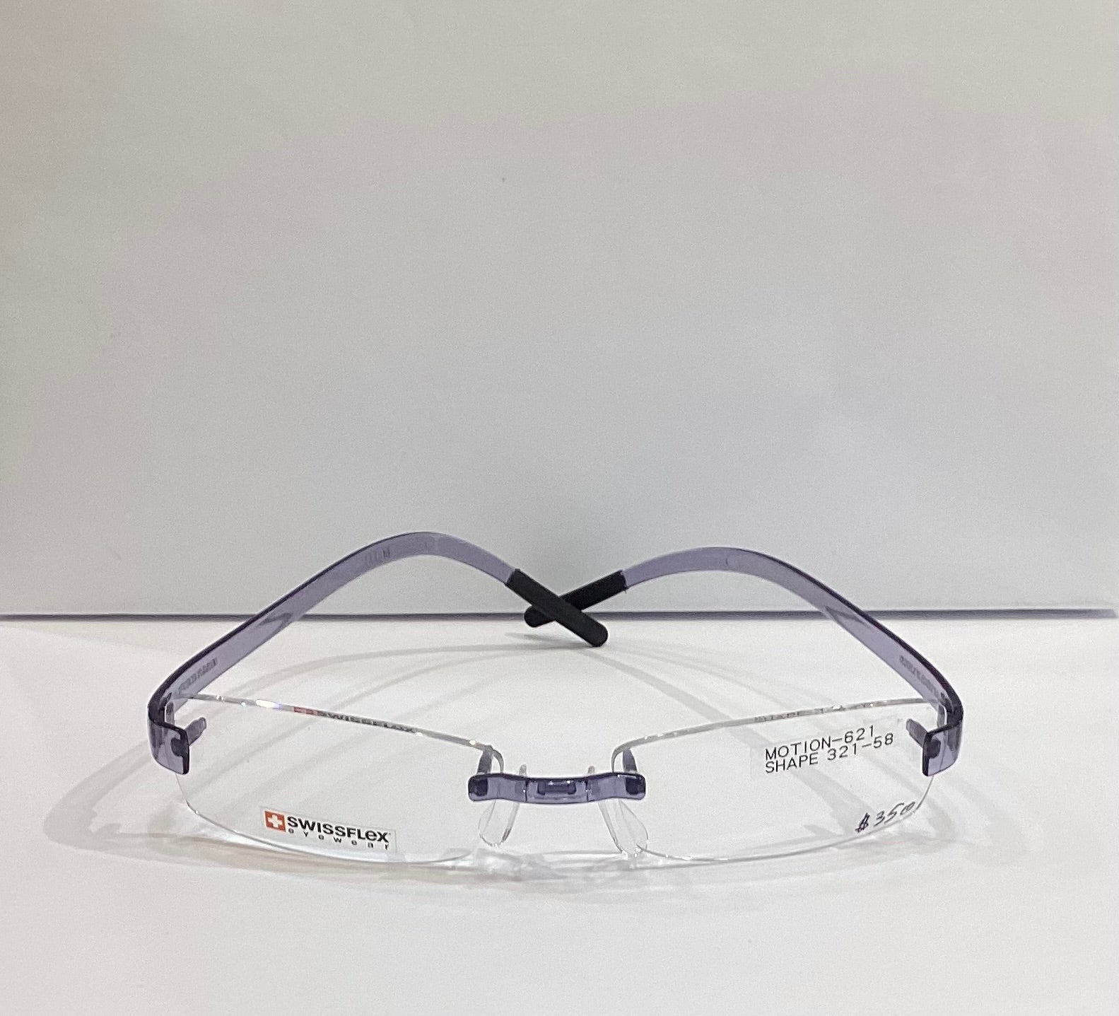 SWISSFLEX FRAME MOTION 621 SKY BLUE SATIN SHAPE 321-58