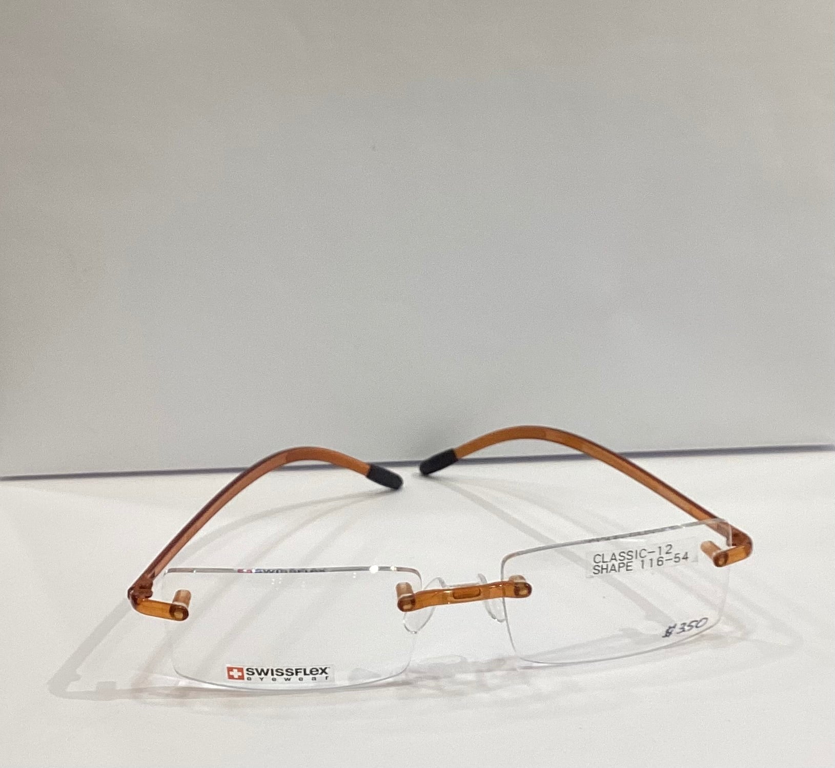 SWISSFLEX FRAME CLASSIC 12 BROWN TRANSPARENT SHAPE 116-54