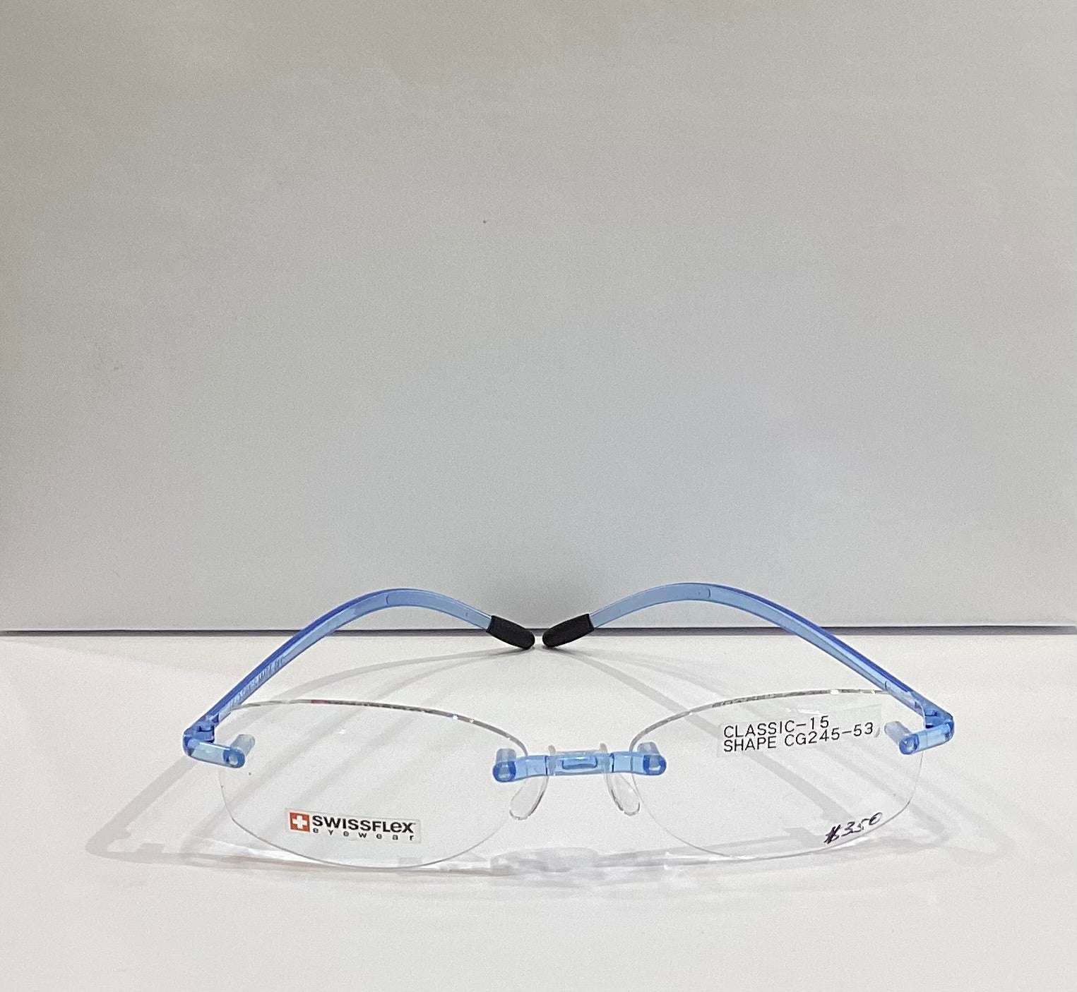 SWISSFLEX FRAME CLASSIC 15 ICE BLUE SHAPE CG245-53
