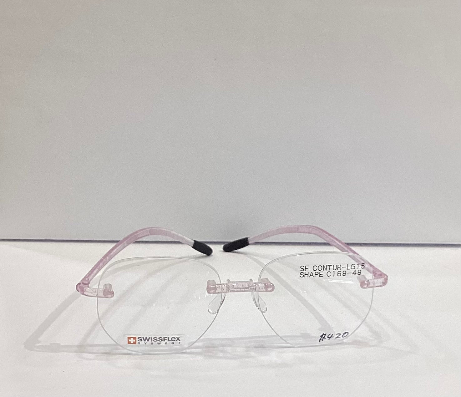 SWISSFLEX FRAME CONTUR LG15 ROSE SHINY SHAPE C168-48