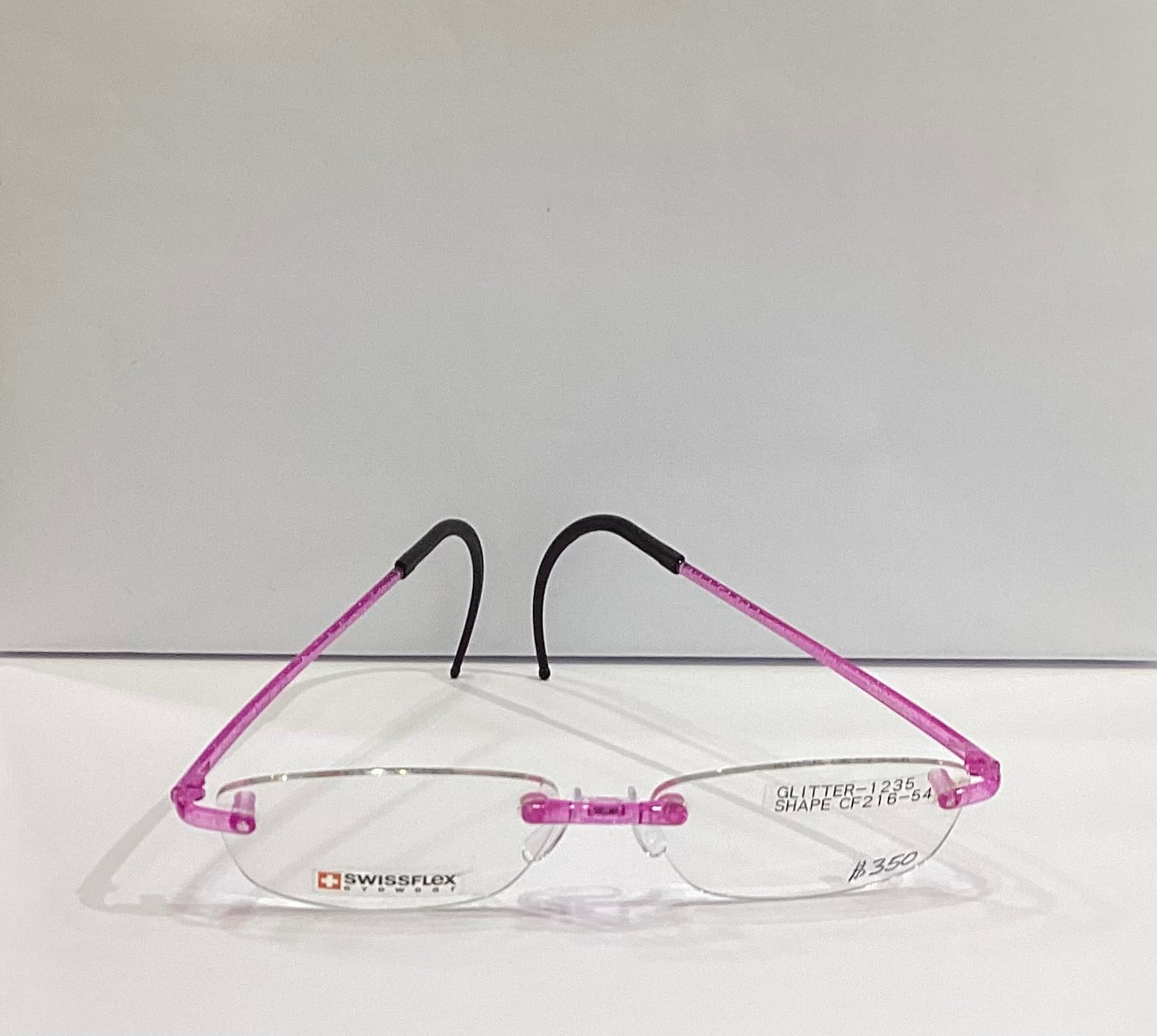 SWISSFLEX FRAME GLITTER-1235 PINK SHAPE CF216-54
