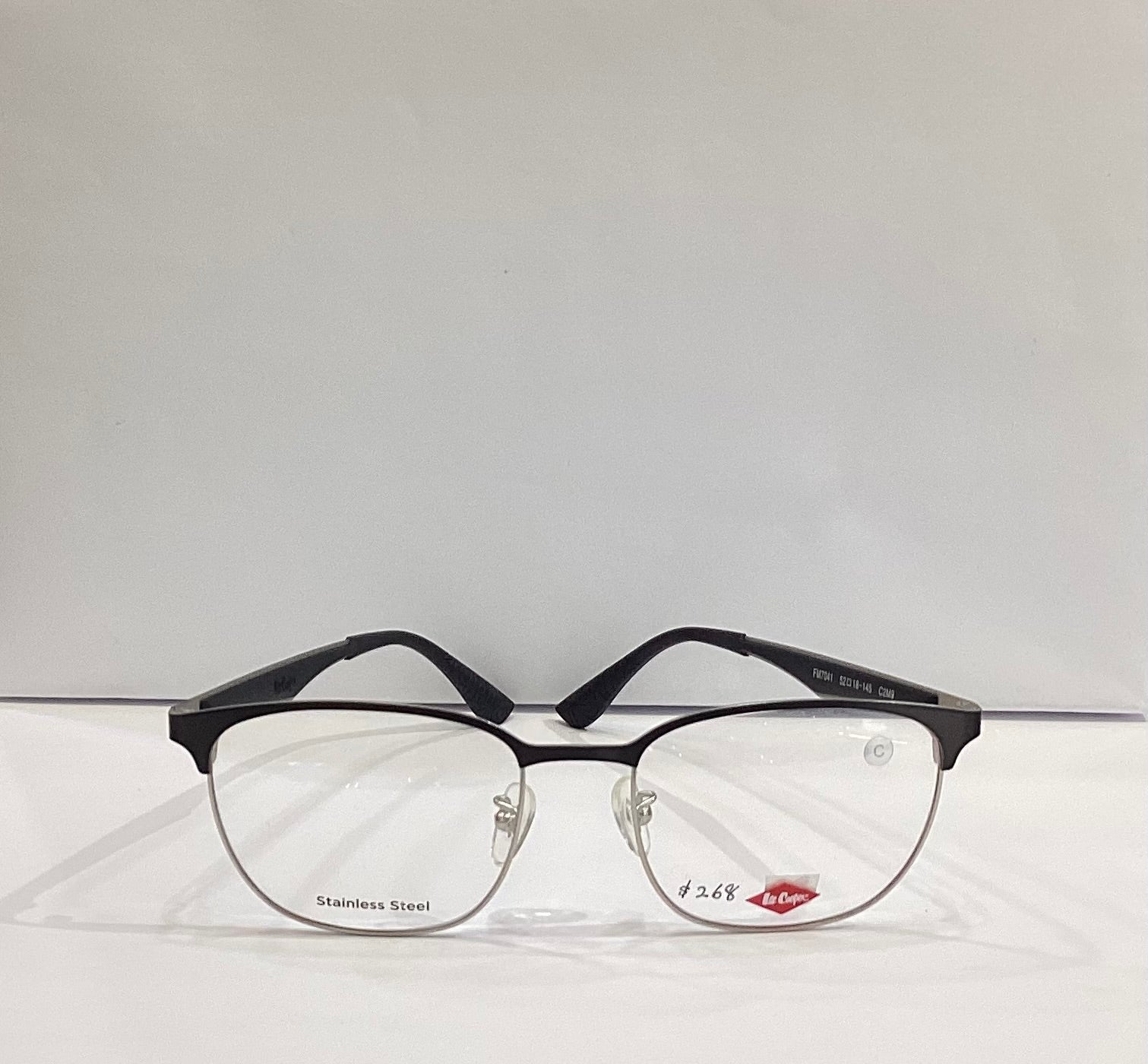 LEE COOPER FRAME FM7041 52-18 C2M9 STAINLESS STEEL