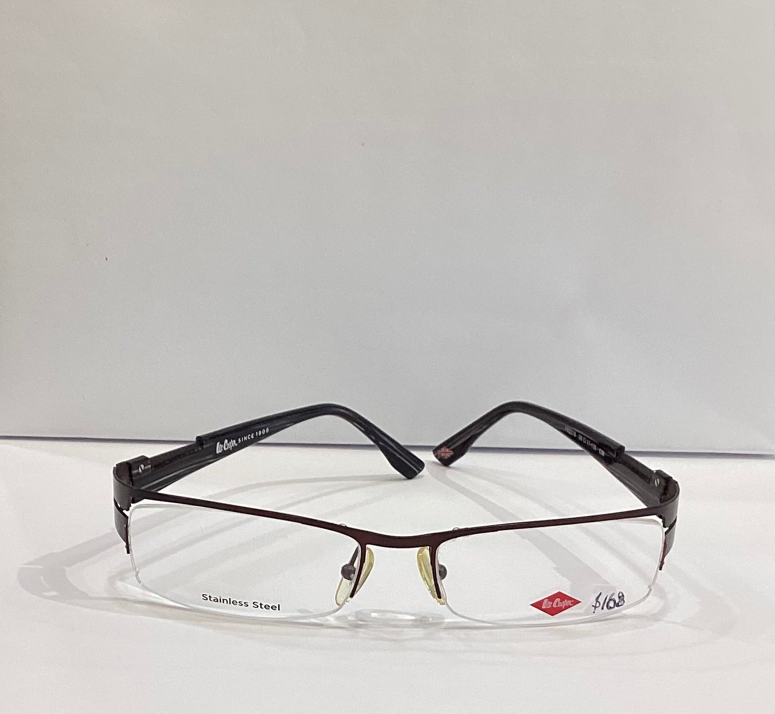 LEE COOPER FRAME FM2218 56-17 C3M STAINLESS STEEL